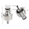 2Pcs Compact Stainless Steel Carbonation with 5/16in Barb Lock Type Fit Soft Drink PET Bottles view 3