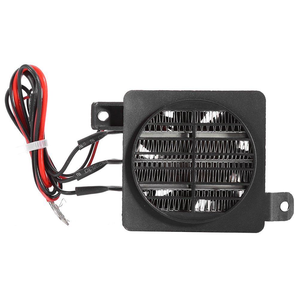 PTC Fan Heater,Thermostatic Ceramics Fast Heating Air Dehumidification Fan Heater DIY Accessories for Car Small Space Culture Room(24V 150W)