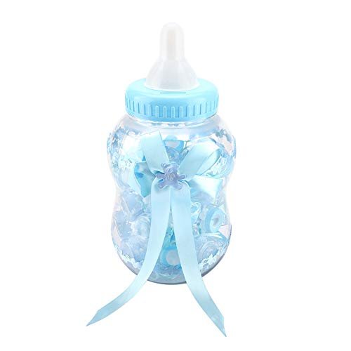 Candy Boxes for Kids Birthday & Wedding Party Favors - Bulk Mini Bottle Shape Decorations Pack of 30 Blue
