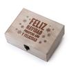 Mopec Wooden Christmas Chest with Message 23 x 17 cm, One Size view 1