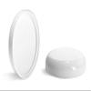 1 oz White Polypro Double Wall Straight Sided Jars w/White Lined Dome Caps view 3