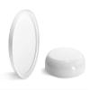 1 oz White Polypro Double Wall Straight Sided Jars w/White Lined Dome Caps view 4