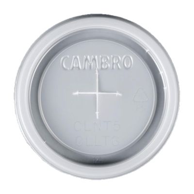 Cambro CLNT5190 Translucent NT5 Tumbler Lid w/Straw Slot - 1500 / CS
