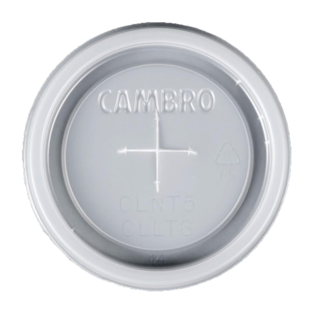 Cambro CLNT5190 Translucent NT5 Tumbler Lid w/Straw Slot - 1500 / CS
