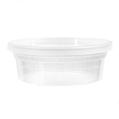 (1000 PCS/SET-8oz) Ultra Clear Plastic Food Container with Lids Food Prep to go Container Great for Salad Reusable Food Storage Containers with Lids BPA-Free Leak Proof Light Duty