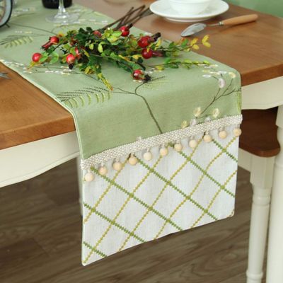 FUFU Table Runners Embroidered Table Runner,High-Grade Embroidery Tablecloth Chinese Cotton Table Runner Tea Runner Farmhouse Table Runner for Holiday Decorations for Kitchen Table (Size : 33x200cm)