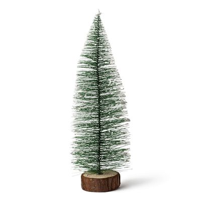 Mopec Large Christmas Tree 25 cm with Wooden Base, Green, One Size