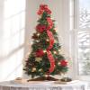 3' Red Poinsettia Pull-Up Tree by Holiday Peak view 2