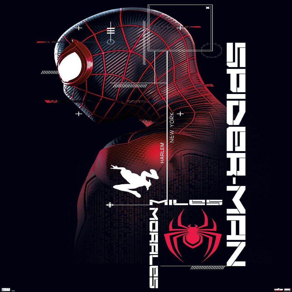 Trends International Marvel's Spider-Man: Miles Morales - Miles Wall Poster, 22.375" x 34", Premium Unframed Version