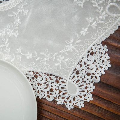 FUFU Table Runners Dresser Scarf,Doily Long Tablecloth Lace Table Table Runner Light Luxury TV Cabinet Table Runner Retro for Wedding Party Holiday Decorations for Kitchen Table