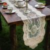 FUFU Table Runners Dresser Scarf,Doily Long Tablecloth Lace Table Table Runner Light Luxury TV Cabinet Table Runner Retro for Wedding Party Holiday Decorations for Kitchen Table view 4