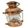 U S International Brass & Copper Anchor Oil Lamp Leeds Burton Nautical Maritime 14" Ship Lantern view 3