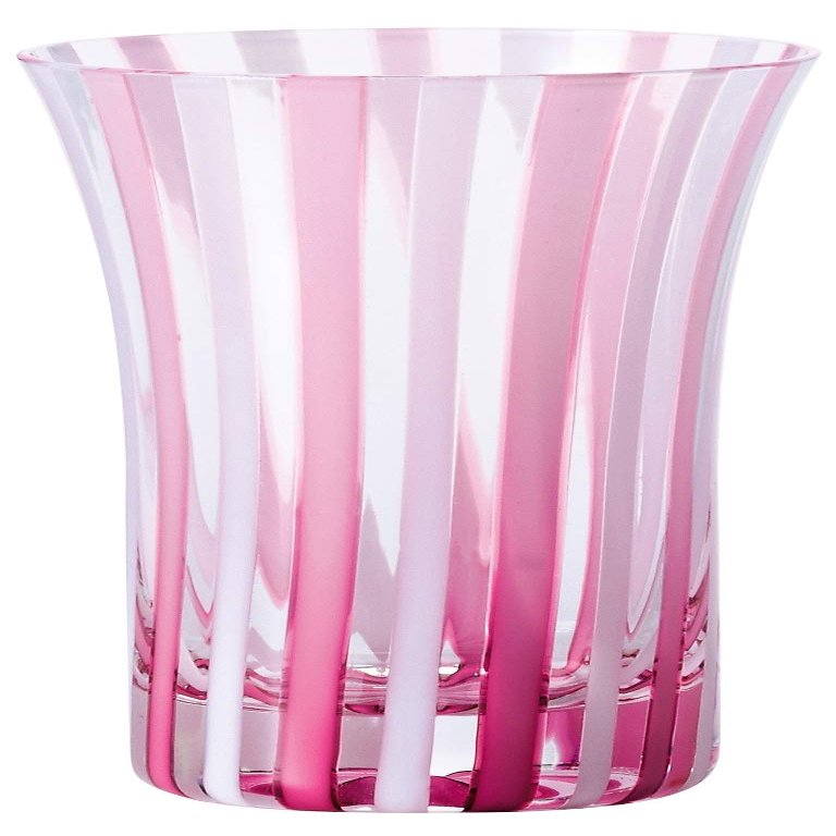 Aderia Tsugaru Vidro F-71804 Glass Beer Glass, Pink, 5.1 fl oz (150 ml), Spring Sky, Presentation Box, Made in Japan