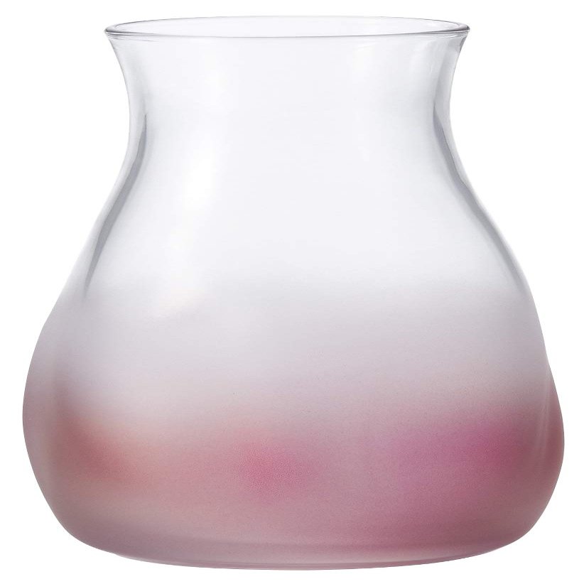 Aderia 9572 Mini Glass Vase, Mini Vase, Pink, Diameter 3.0 x Height 5.1 inches (7.7 x 12.9 cm), Made in Japan
