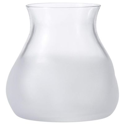 ADERIA 9571 Vase, Glass Vase, Mini Flower Vase, White [Diameter 3.0 x Height 5.0 inches (7.7 cm) x Height 5.0 inches (12.9 cm)] Made in Japan