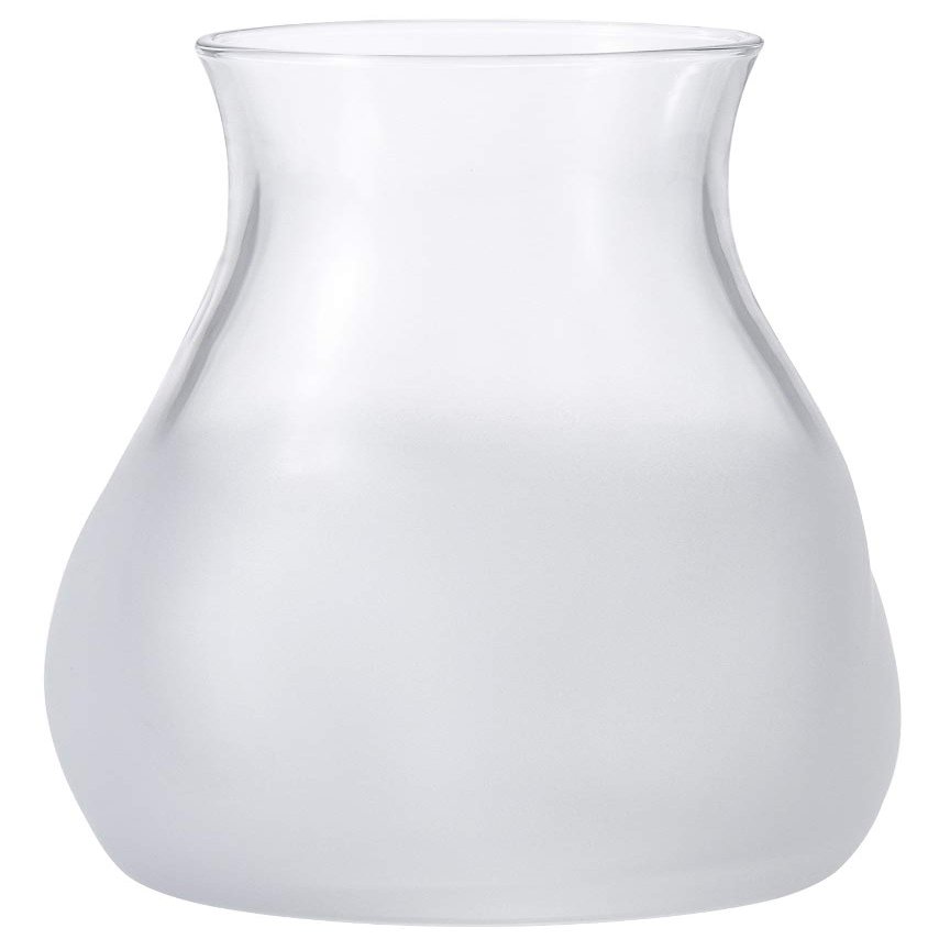 ADERIA 9571 Vase, Glass Vase, Mini Flower Vase, White [Diameter 3.0 x Height 5.0 inches (7.7 cm) x Height 5.0 inches (12.9 cm)] Made in Japan