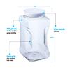 Alpha Packaging 1 Gallon Plastic Grip Jar with Cap, PET, Clear, 30 Pack (Case) view 2