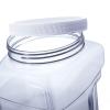 Alpha Packaging 1 Gallon Plastic Grip Jar with Cap, PET, Clear, 30 Pack (Case) view 4