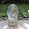Blossom Bucket 208-12891 Jesus is The Reason Snow Globe with Holy Family, Small, Light Colored view 2
