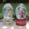 Blossom Bucket 208-12891 Jesus is The Reason Snow Globe with Holy Family, Small, Light Colored view 4