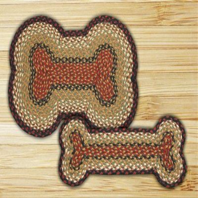 JaggedDesigns Burgundy-Mustard Dog Bone
