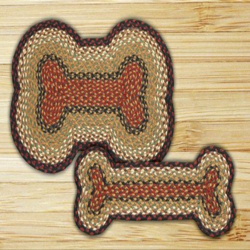 JaggedDesigns Burgundy-Mustard Dog Bone