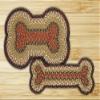 JaggedDesigns Burgundy-Mustard Dog Bone view 1