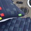 Lush Decor Video Games Reversible Quilt Queen Size 4 Piece Set Full/Queen Navy & Multi - Kids Bedding Set Queen Quilt - Kids Bedroom Decor view 3