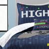 Lush Decor Video Games Reversible Quilt Queen Size 4 Piece Set Full/Queen Navy & Multi - Kids Bedding Set Queen Quilt - Kids Bedroom Decor view 4