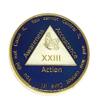 Recovery Line 23 Year Al-Anon Blue Butterfly Anniversary Medallion, Chip, Token, Coin view 1