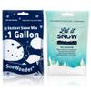 Let it Snow and SnoWonder Instant Snow Powder for Slime and Holiday Decorations - Artificial Snow Mix Makes 10 Gallons of Fake Snow - Made in The USA view 2