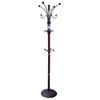 ZJL Coat Rack Wood and Metal with Many Hooks (Cherry, Wood and Metal) view 1