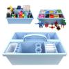KOOTOO CUSTOMIZABLE ORGANIZER CONTAINER, with UNIQUE DIVIDERS that can be arranged to fit the space you need to store everyday items upright. SCHOOL SUPPLIES, PET SUPPLIES, CRAFTS or CLEANING AND MORE view 1