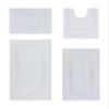 Better Trends Toilet Rugs U Shaped Rug Sets White Bathmat, Contour Toilet Base Reversible Super Soft, Cotton Rug Water Absorbent Machine Washable for Bathroom Floor Decor, Door, Lux Collection view 1