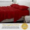 100% Giza Egyptian Cotton Split King Bed Sheets for Adjustable Beds 5 Piece Set, Ultra Soft, 16" Deep Pockets with All Around Elastic for a Snug Fit, Luxury Split King Size Bedding, Burgundy view 2