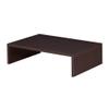 Pemberly Row Small TV/Monitor Riser, 6.25" H x 15.75" W x 23.75" D, Wood Construction, Espresso Finish, Easy Assembly, Compact Size, Ideal for TV Stand or Desk view 1