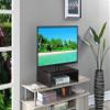 Pemberly Row Small TV/Monitor Riser, 6.25" H x 15.75" W x 23.75" D, Wood Construction, Espresso Finish, Easy Assembly, Compact Size, Ideal for TV Stand or Desk view 2