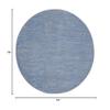 Nourison Home Nourison Essentials Blue Grey 6' x Round Area Rug - Easy Clean, Non Shedding, Bed Room, Living Room, Dining Room, Kitchen (6' x Round) view 2