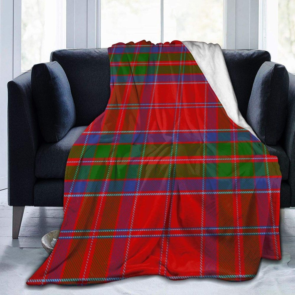 JHSLAJ Clan Macgillivray Tartan Throw Blanket, Ultra Soft Flannel Blanket Warm Bed Blanket Fit Sofa and Couch