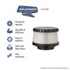 2pk Replacement Part For F9 HEPA Style Filters, Fits Dirt Devil # compare to part 3DJ0360000 view 2