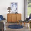 Nourison Home Nourison Essentials Midnight Blue 4' x Round Area Rug - Easy Clean, Non Shedding, Bed Room, Living Room, Dining Room, Kitchen (4' x Round) view 3