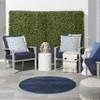 Nourison Home Nourison Essentials Midnight Blue 4' x Round Area Rug - Easy Clean, Non Shedding, Bed Room, Living Room, Dining Room, Kitchen (4' x Round) view 4