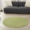 Nourison Home Nourison Essentials Green 4' x Round Area Rug - Easy Clean, Non Shedding, Bed Room, Living Room, Dining Room, Kitchen (4' x Round) view 1