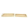 Unknown1 Handwoven Large Rectangular Natural Bamboo Trays Set of 2 26 X 16 3 Brown Rattan view 3
