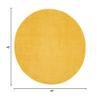 Nourison Home Nourison Essentials Yellow 4' x Round Area Rug - Easy Clean, Non Shedding, Bed Room, Living Room, Dining Room, Kitchen (4' x Round) view 2