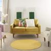 Nourison Home Nourison Essentials Yellow 4' x Round Area Rug - Easy Clean, Non Shedding, Bed Room, Living Room, Dining Room, Kitchen (4' x Round) view 4