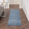 Nourison Home Nourison Essentials Blue Grey 2'2" x 7'6" Area Rug - Easy Clean, Non Shedding, Bed Room, Living Room, Dining Room, Kitchen (8' Runner) view 2