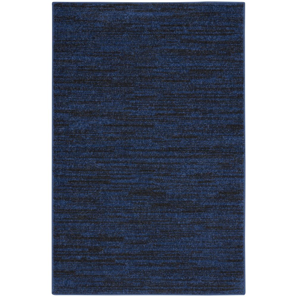 Nourison Home Nourison Essentials Midnight Blue 2' x 4' Area Rug - Easy Clean, Non Shedding, Bed Room, Living Room, Dining Room, Kitchen (2' x 4')