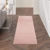 Nourison Home Nourison Essentials Pink 2' x 6' Area Rug - Easy Clean, Non Shedding, Bed Room, Living Room, Dining Room, Kitchen (6' Runner) view 1