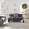 Nourison Home Nourison Essentials Silver Grey 6' x Round Area Rug - Easy Clean, Non Shedding, Bed Room, Living Room, Dining Room, Kitchen (6' x Round) view 3